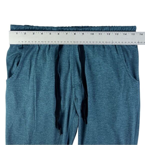 Natori Heather Turquoise Blue Soft Lounge PJ Pants Drawstring Waist Size Small - Picture 4 of 6